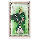 St Patrick Prayer Card With Medal Charm Patron Saint Catholic Christian Pendant