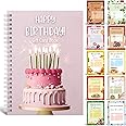Motiskyy Birthday Gift Card Book 7 x 5 Inch Gift Card Printable Book Card Organizer Book Greeting Card Keeper Personalized Gi
