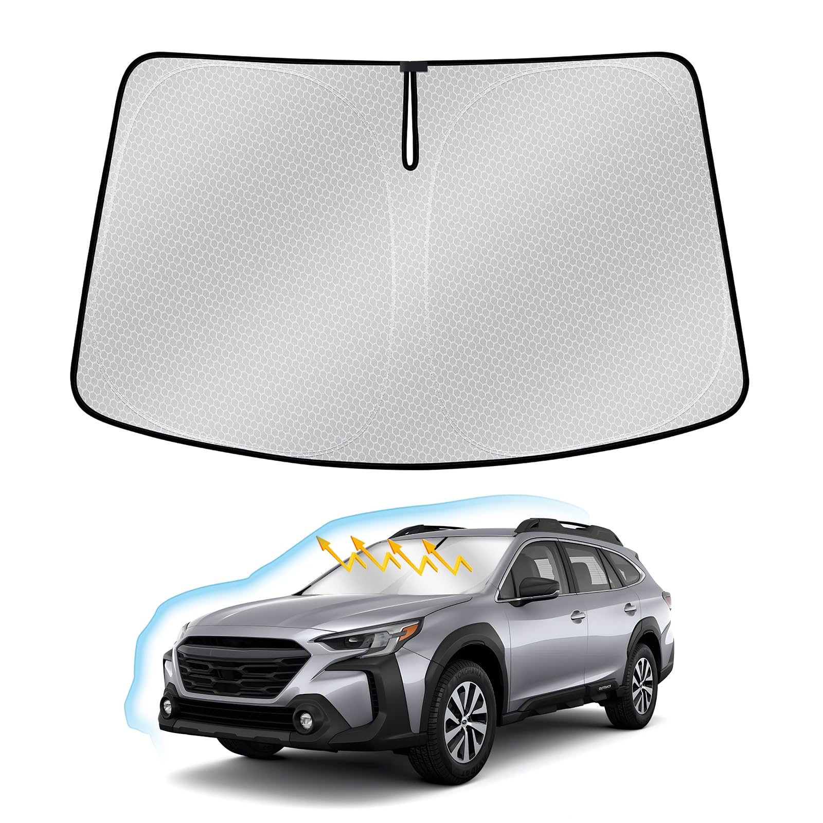 Photo 1 of Windshield Sun Shade for Subaru Outback 2020-2025, Upgraded Nano Materials Front Window Shade Cover for Outback 2020 2021 2022 2023 2024 2025, Foldable Sun Shield Protector for Outback Accessories
