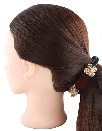 Buy Anuradha Art Maroon Colour Styled With Stone Hair Accessories