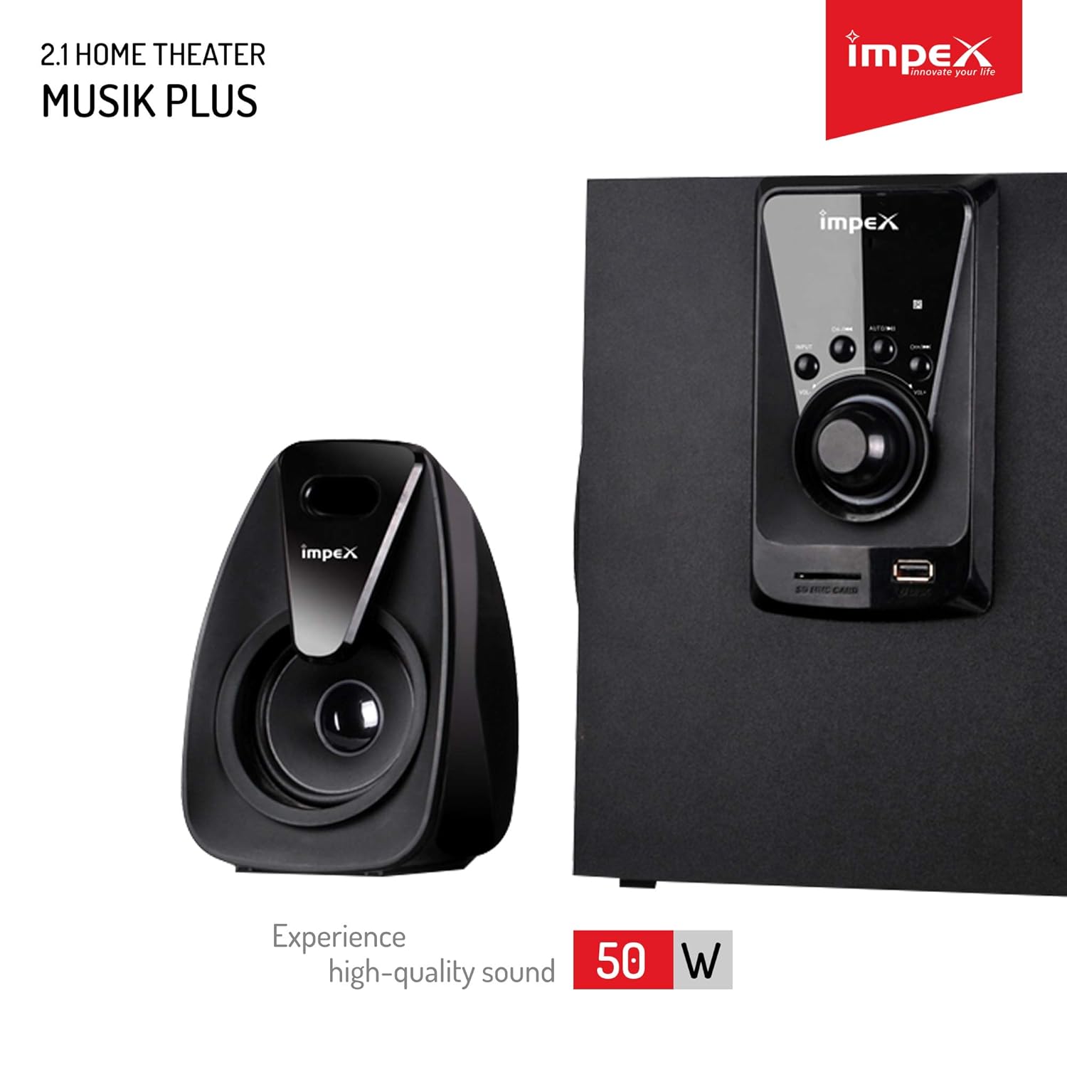 impex 2.1 multimedia speaker system