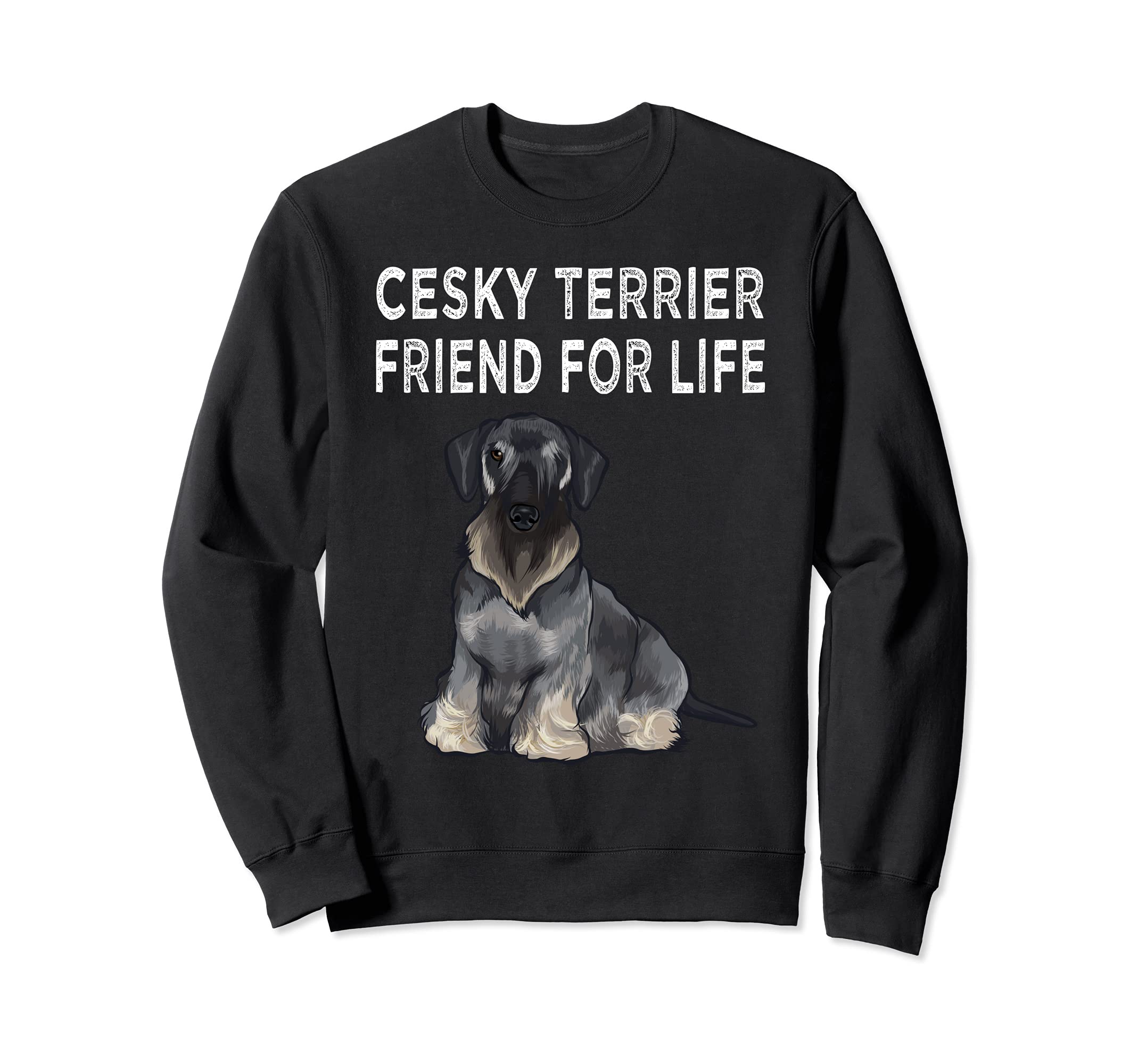 Cesky Terrier Friend For Life Dog Friendship Sweatshirt