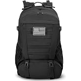 Jueachy Tactical Backpack for Men Hiking Day Pack Molle Military Rucksack Waterproof 30L EDC Bag with USA Flag Patch