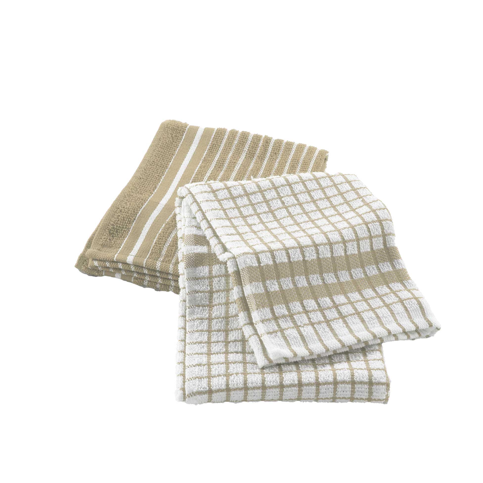 Douceur d'Intérieur, 2 Tea Towels (50 x 70 cm) Classico Linen, Sponge Minor