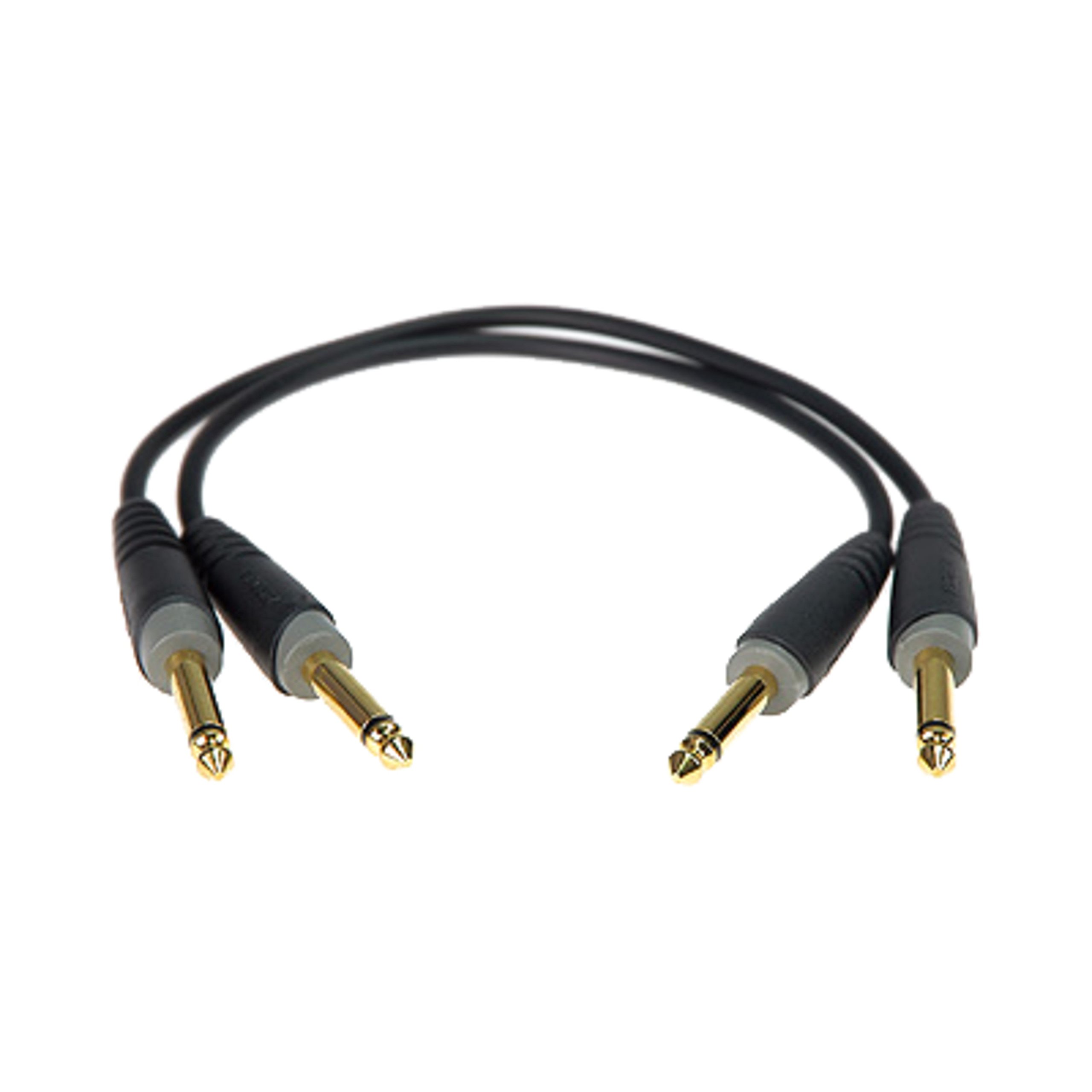 Klotz Audio Cable Patch, Set of 2 pieces, Gold, 3.5mm TRS, Male-to-Male, 0.1kg