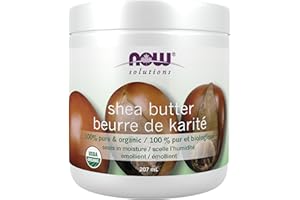 NOW Solutions, Certified Organic Shea Butter, Moisturizer For Rough And Dry Skin, 207mL