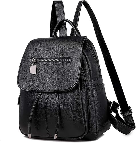 Amazon Co Jp Surchar リュック レディース おしゃれ 大人 ミニリュック リュックサック Puレザー 防水 軽量 バックパック マザーズリュック 小さめ 可愛い 大容量 背面ポケット 黒 通勤 通学 旅行 ブラック1 シューズ バッグ
