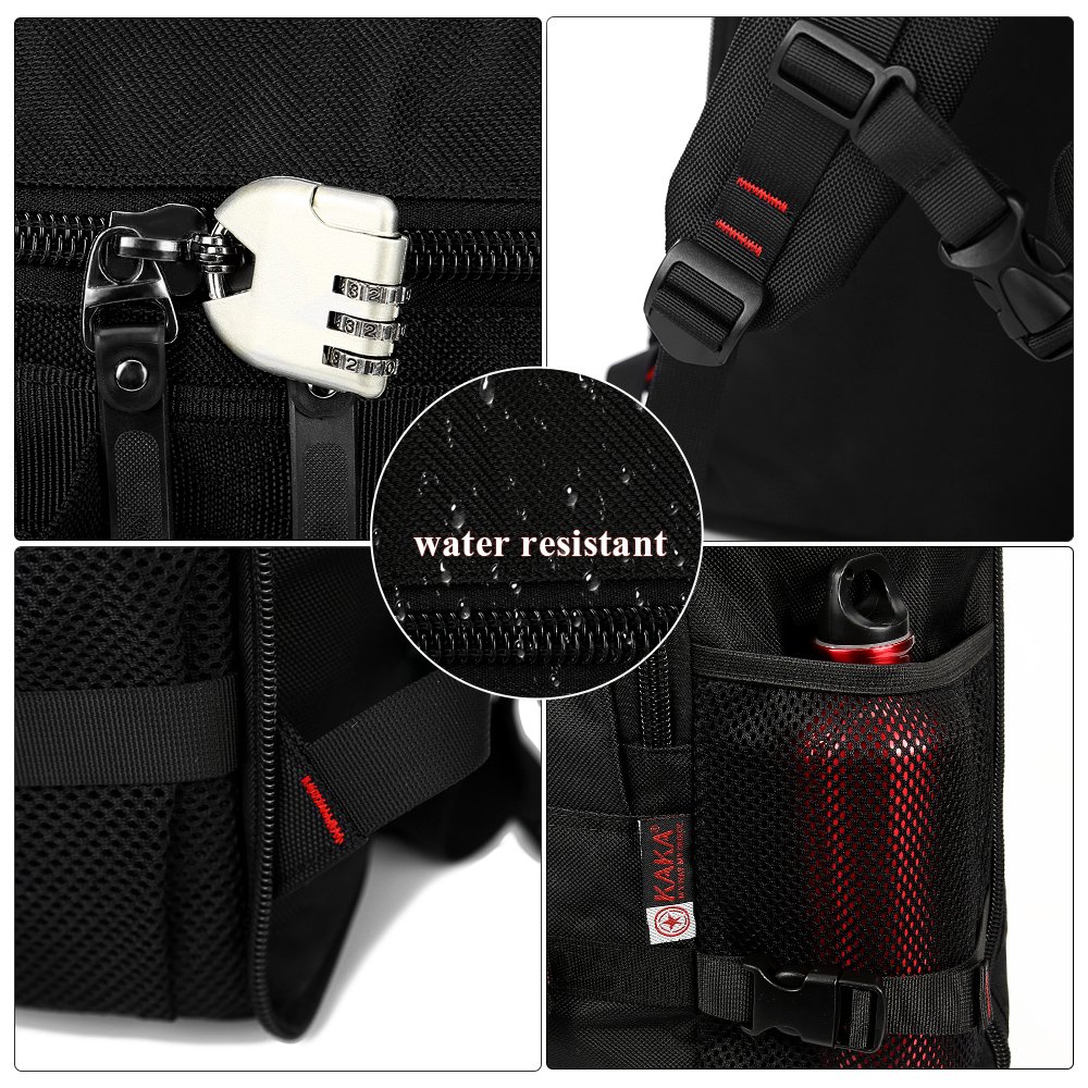 KAKA Classic Laptop Backpack for 17 Inch Laptops Black