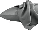 NTBAY 2 Pack 500 Thread Count Egyptian Cotton Pillowcases Grey 50x75 cm view 4