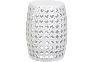 Safavieh Lacey Glazed Ceramic Decorative Garden Stool, White