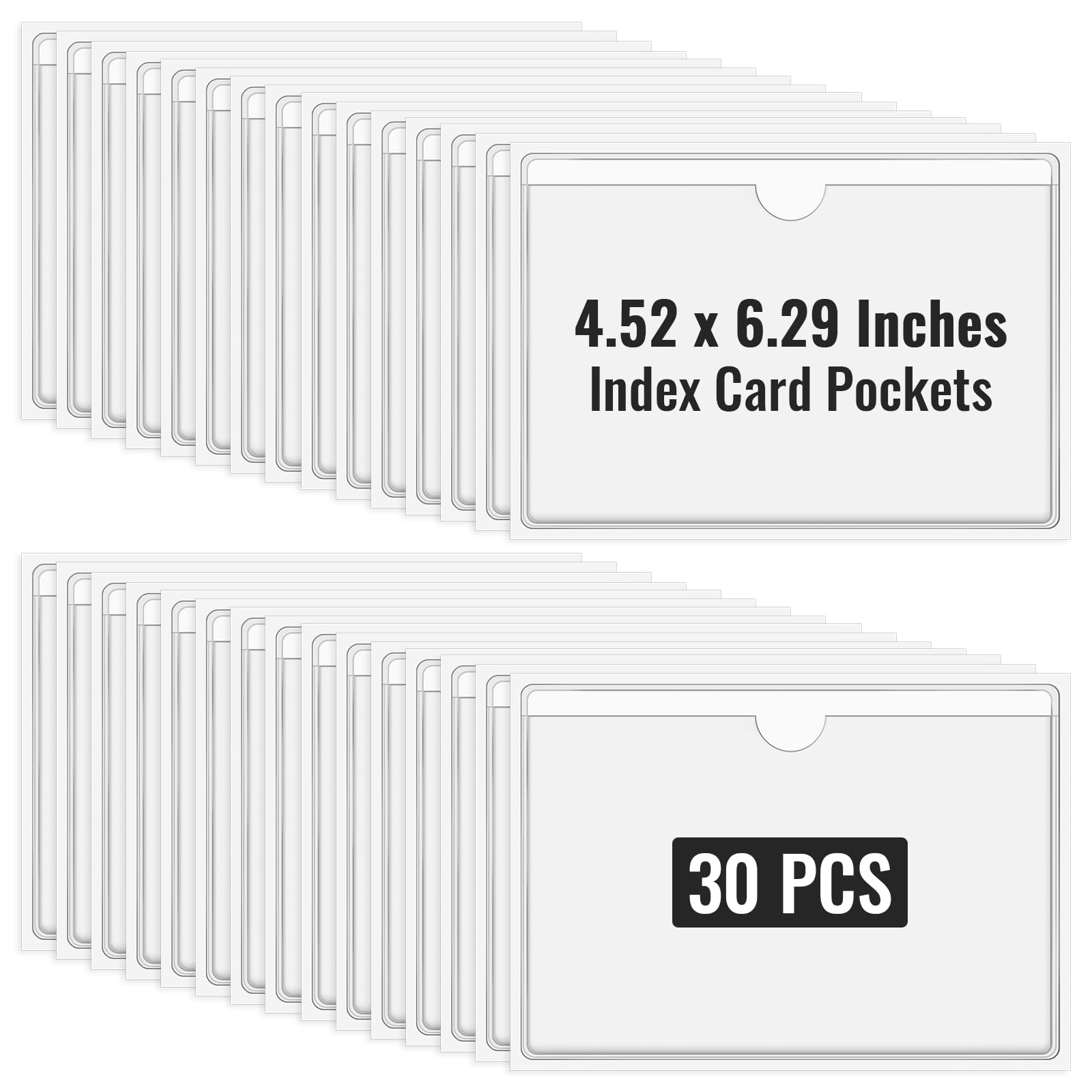 plastic sleeves index cards Amazon.com : 3x5 Index Card Sleeves Binder Sheets - 50 Pack | Clear Plastic  Refill 2 Pocket Page Protector for Recipe Cards, Photo Cards, Flash Cards