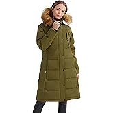 Orolay Women's Down Jacket Winter Long Coat Windproof Puffer Jacket with Fur Hood