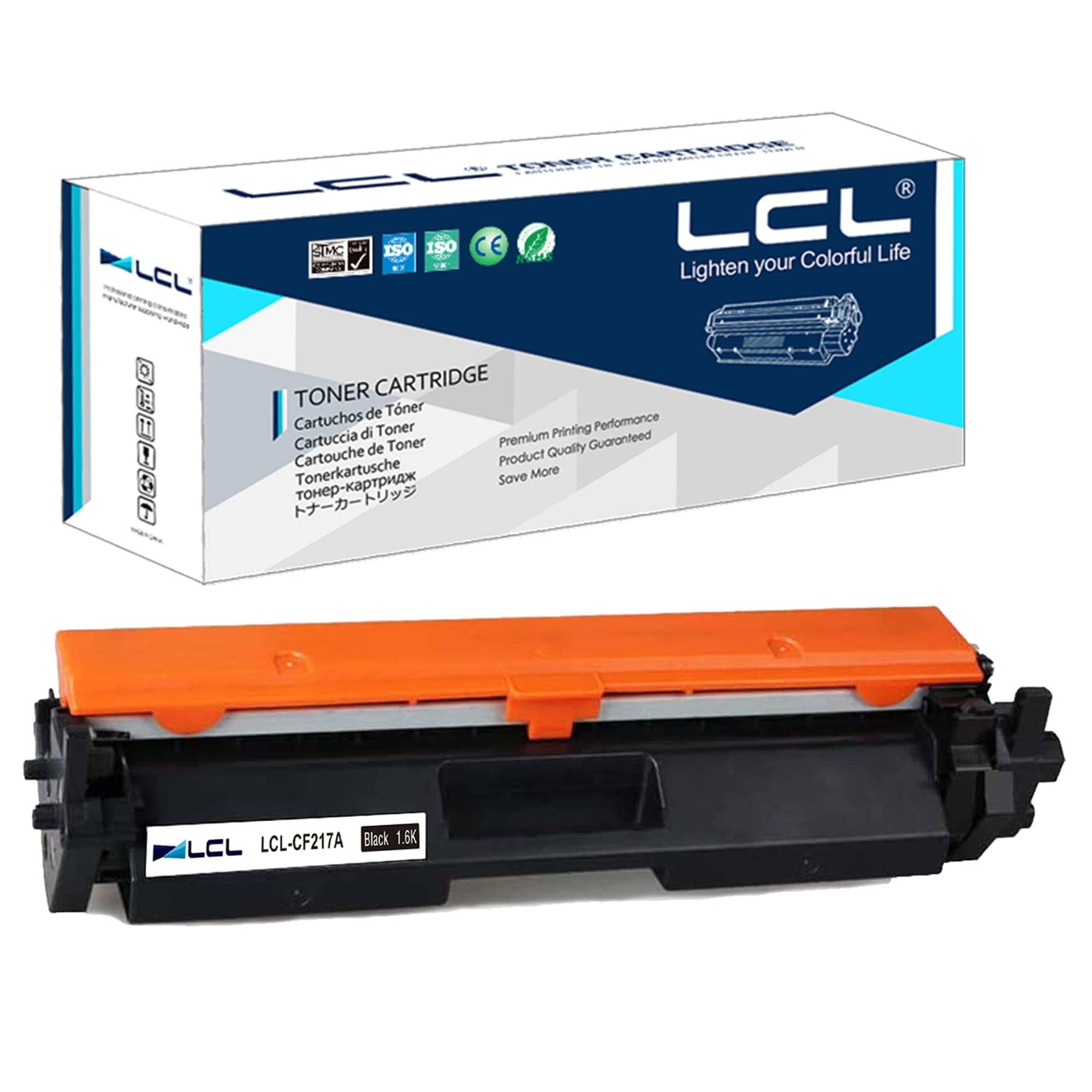 LCL 17A Toner Cartridge Replacement for HP 17A CF217A Toner for LaserJet Pro M102A M102W M130NW M130A M130FN M130FW M102 M130 M130a M130fn M130fw M130nw Printer Black 1-Pack