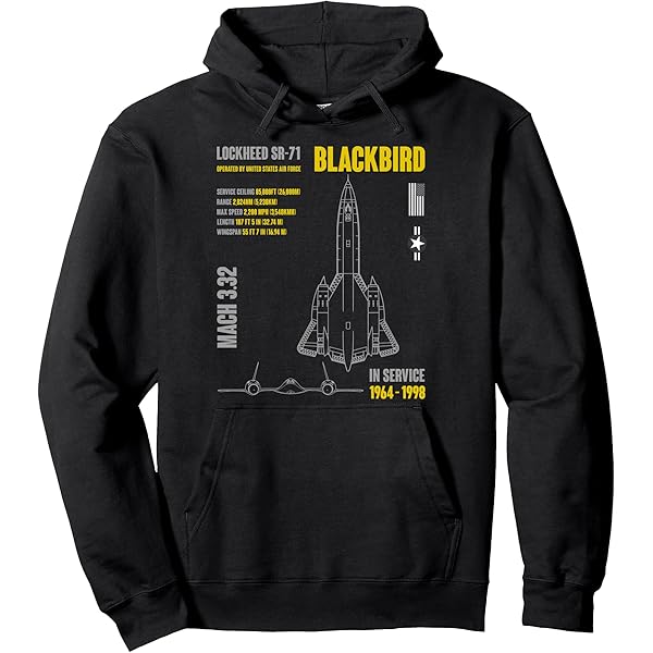 Amazon.com: SR-71 Blackbird Specs Hoodie-Pullover Hoodie-Stealth