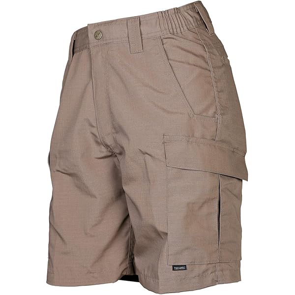Tru-Spec Men's Utility Cargo Shorts – 100% Cotton Rip-Stop BDU