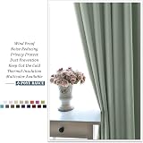 PONY DANCE Sage Green Blackout Curtain Panel 52x54 Eyelet Kids Room Privacy view 8