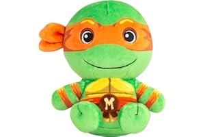 CLUB MOCCHI MOCCHI Club Mocchi-Mocchi- Teenage Mutant Ninja Turtles Plush - TMNT Michelangelo Plushie - Ninja Turtle Stuffed Animal Toys and Room Decor - Plush Collectible TMNT Figures - 6 inch