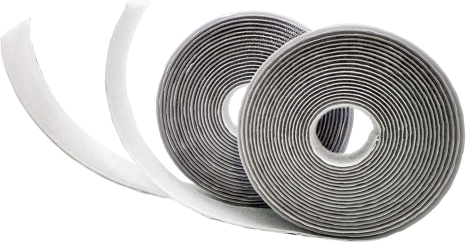 Hook and Loop Self Adhesive Tape 5 Yard White Amazon.co.uk DIY