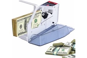YMJOINMX Portable Money Counter Machine Mini Bill Counter Cash Machine Counter Bills Counting Machine Portable Currency Counter Machine