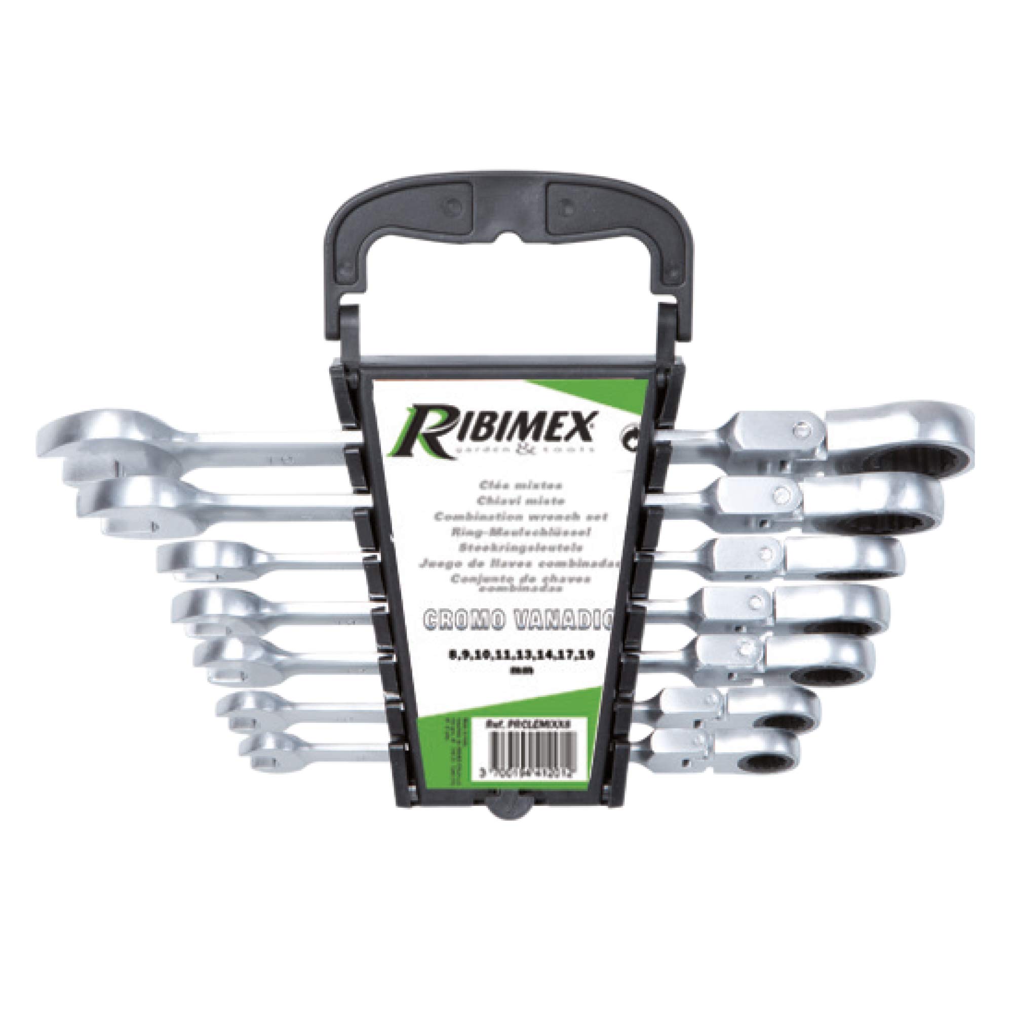 7 Keys Mixed Ratchet 8/10/12/13/14/17/19 mm CH. Vanadium.