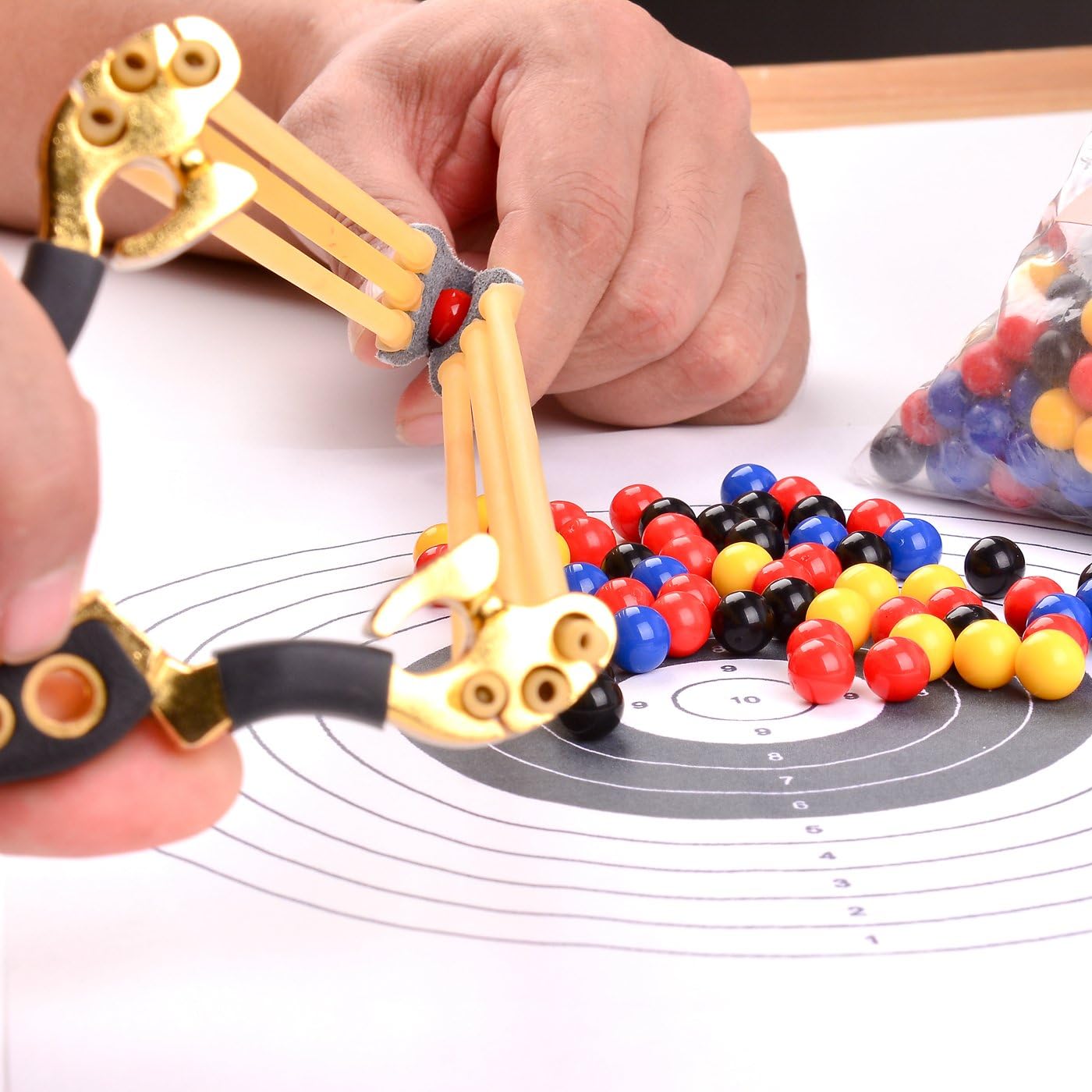 Vancool 3/8"(10mm) Professional Plastic Multicolor Slingshots Ammo, Multicolor Balls 500 per Pack : Sports & Outdoors
