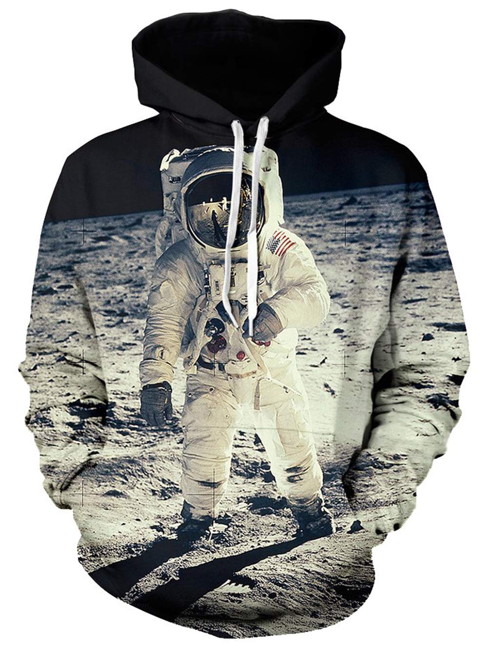 TUONROAD Cappuccio Psichedelica Stampate Pullover Colorato con Coulisse Felpa Fantasia Pullover Felpe Fantasia con Cappuccio Pullover Sportivi