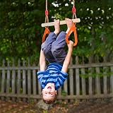 PELLOR Monkey Bars Trapeze Bar for Playground Swing Sets Orange view 5