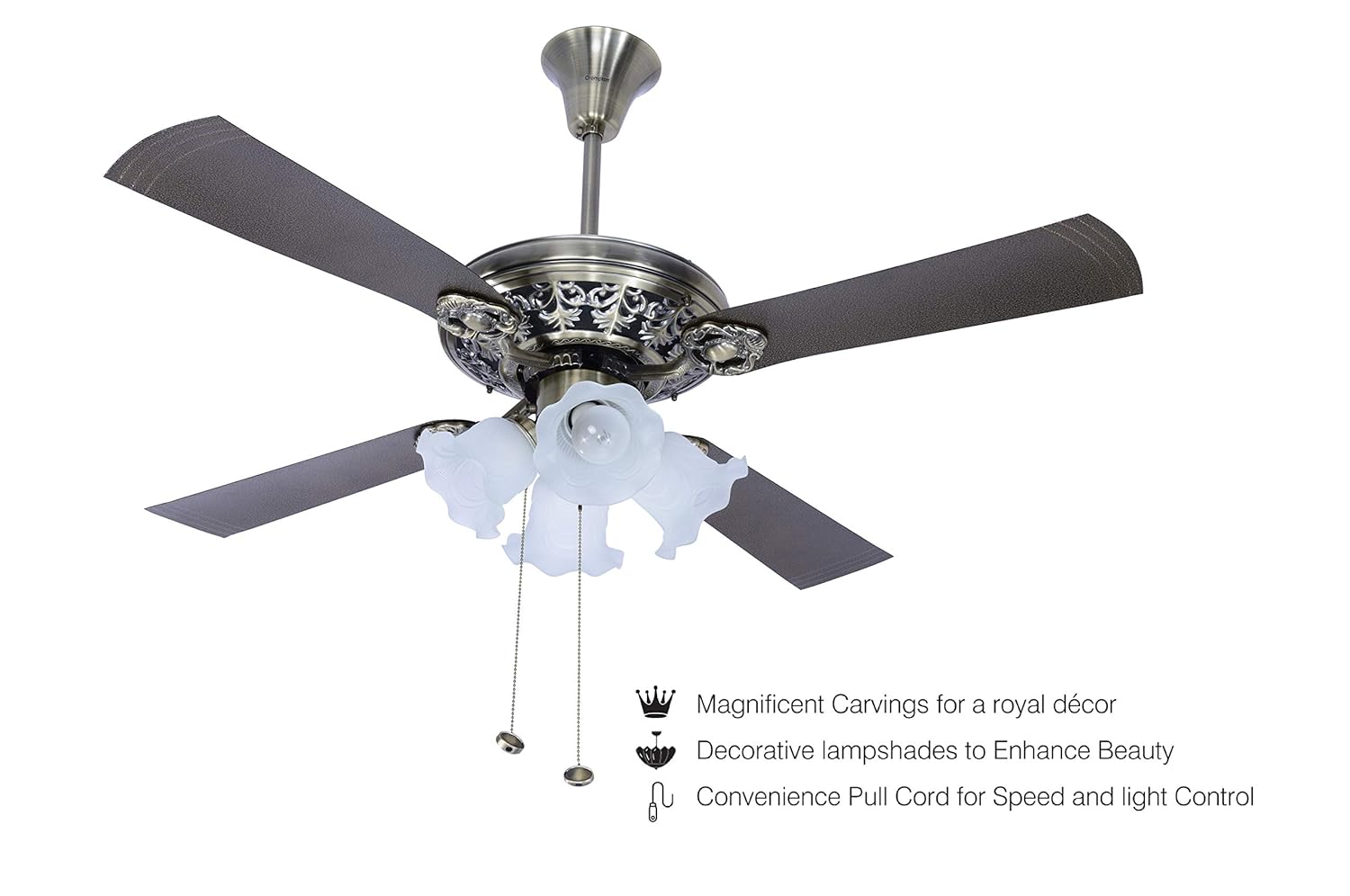 Buy Crompton Nebula 48 Inch Decorative Ceiling Fan Antique Brass