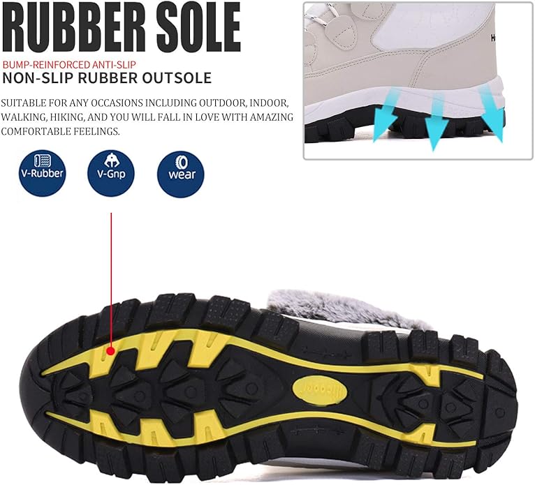 Womens Waterproof Mid Calf Outdoor Winter