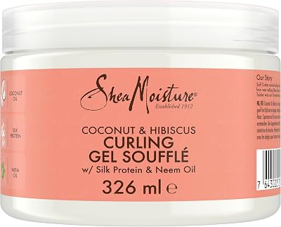SheaMoisture Coconut & Hibiscus Curling Gel Soufflé 326 ml No Silicones or