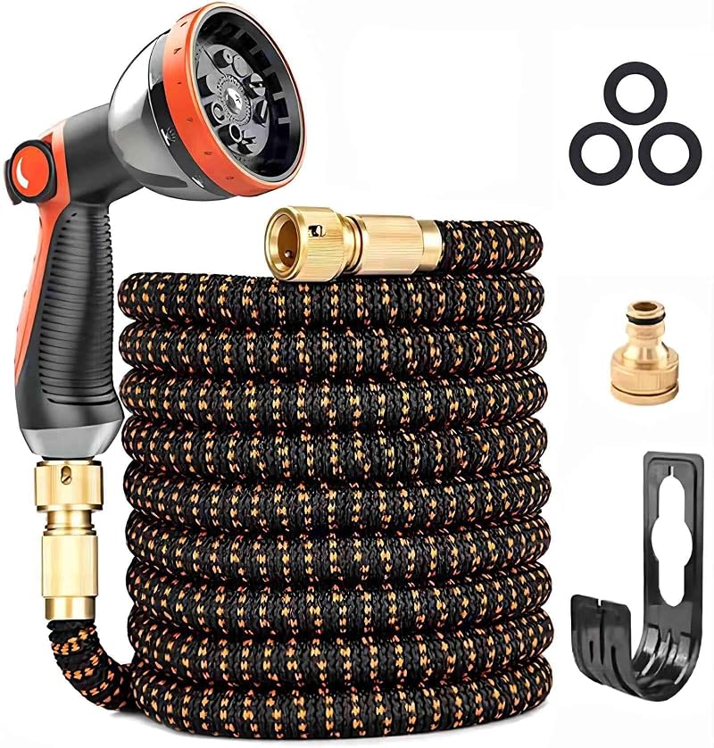 Yofidra Expandable Garden Hose 75FT 3-Layer Latex 10-Pattern Nozzle