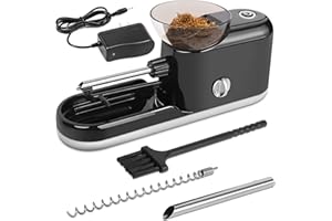 CALFVIC Plastic Cigarette Rolling Machine - Durable & Efficient, User-Friendly for Beginners & Experts, Portable & Versatile for Tubes/Papers, Ideal for Regular Smokers & DIY Enthusiasts - Black