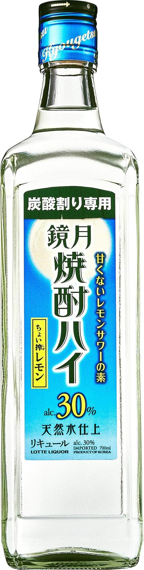 Amazon Co Jp ソーダ割専用 鏡月 焼酎ハイ レモン 焼酎 30度 700ml 食品 飲料 お酒