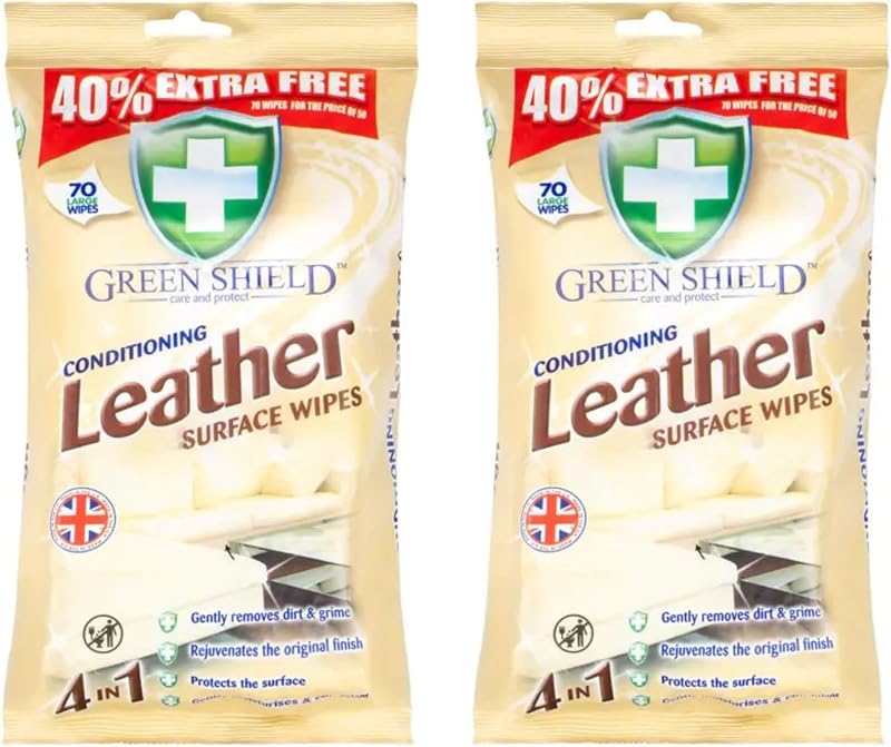 FERRIS 4-in-1 Leather Surface Wipes Fresh Scented Pack of 140 Multi-Purpose