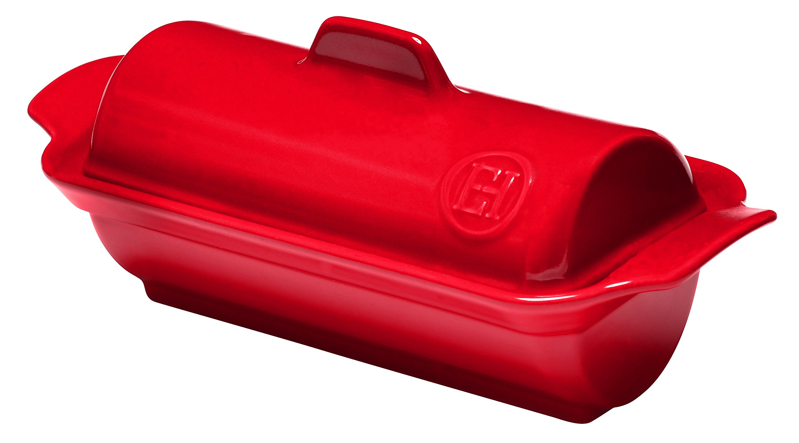 Emile Henry France HR Ovenware Foie Gras Medallion Terrine Burgundy, Ceramic