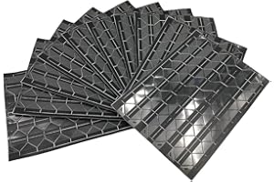 WEI LONG 10 Sheets/1080pcs Multi-Colored Self-Adhesive PVC Photo Corners Stickers for DIY Scrapbook,Photo Storage,Personal Journal Adhesive (Black)