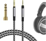 GEEKRIA Braided Nylon Audio Cable for Sennheiser HD 620S 599 598 560S 400PRO