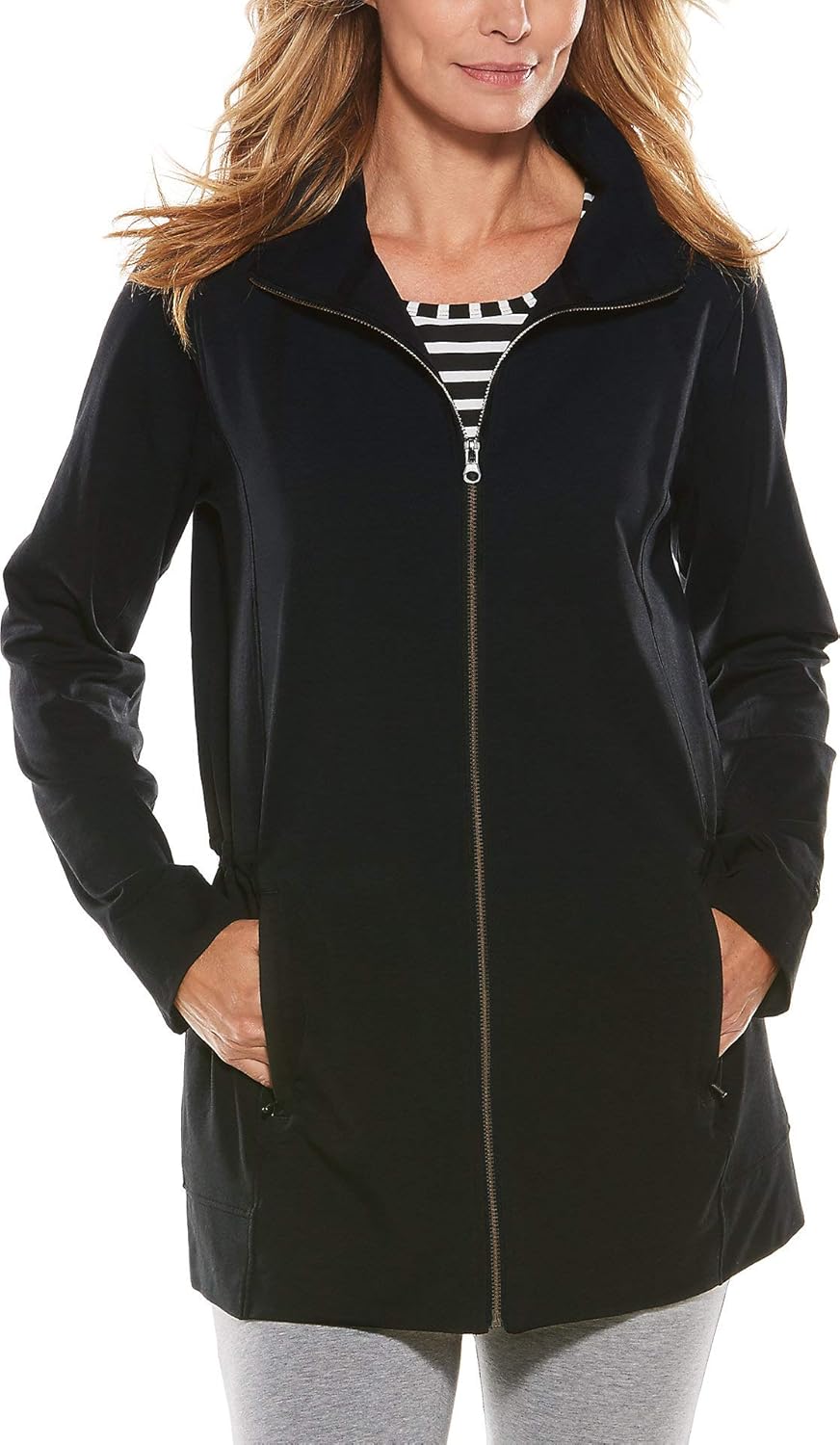 Coolibar UPF 50+ Women's Cruise Jacket Sun Protective (XLarge Black