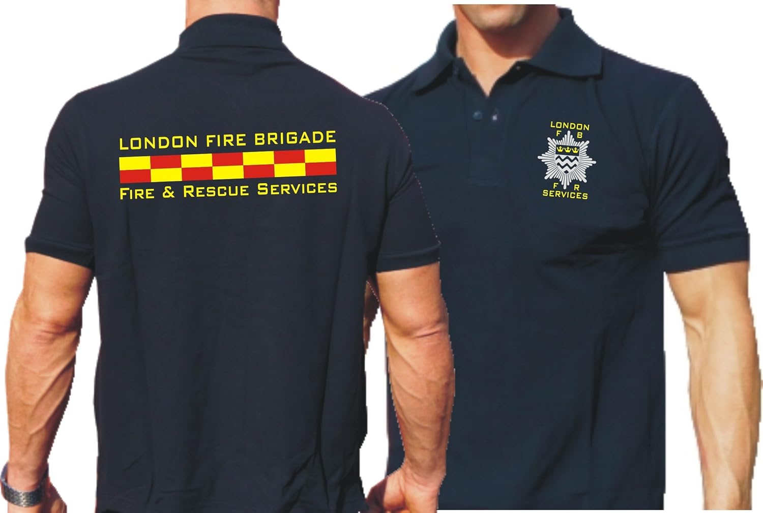 feuer1 Polo Shirt Navy, London Fire Brigade Fire & Rescue Service Amazon.co.uk Sports & Outdoors