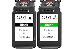 PG-245XL/CL-246XL Ink Cartridge Compatible for Canon 245 and 246 Printer Ink, for Canon TS3420 Ink Cartridges，Fit for Pixma T