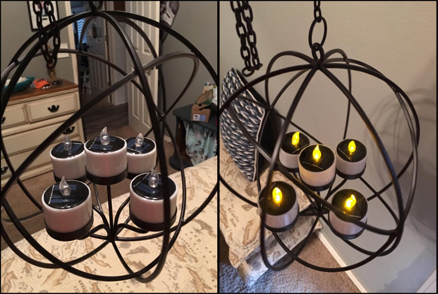 Flameless Flickering candle Batteries Included Warm White 6 Pack