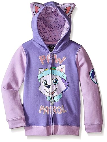 Nickelodeon Paw Patrol Little Girls' Everest Toddler Hoodie, Lilac