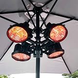 Dellonda Folding Parasol/Gazebo Infrared Heater 1800W 5M Cable DG178 view 3