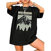 SOLY HUX Women's Oversized Graphic Tees Drop Shoulder Half Sleeve Loose Casual T Shirt Tops