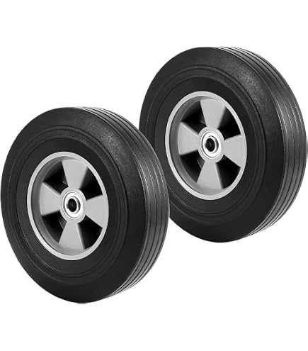 2 Ruedas De Repuesto Sólidas De Goma, Sin Cámara, 4.10/3.50-4, Para Carros, Trailers O Equipo Móvil