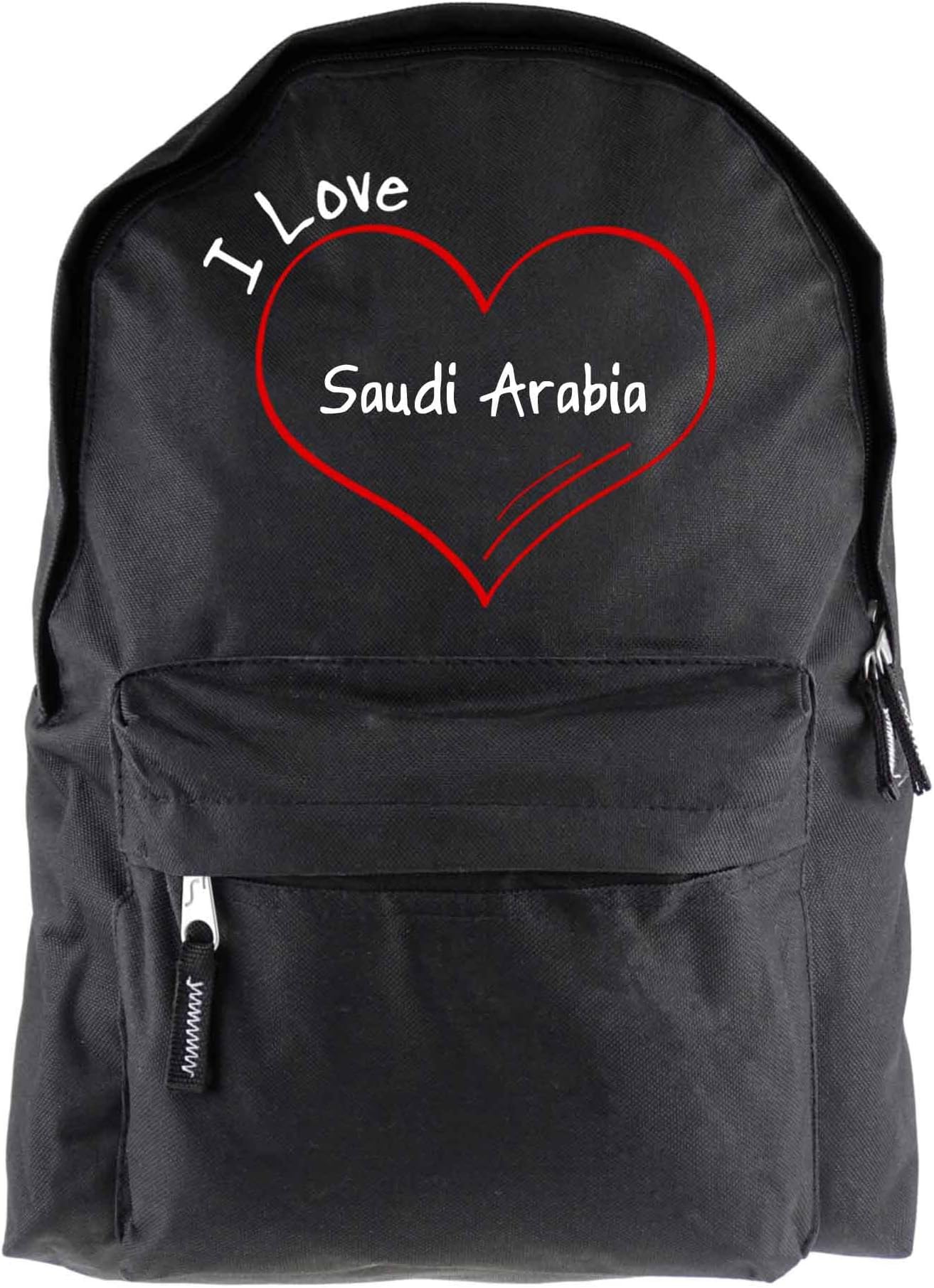 Modern Backpack I Love Saudi Arabia Black