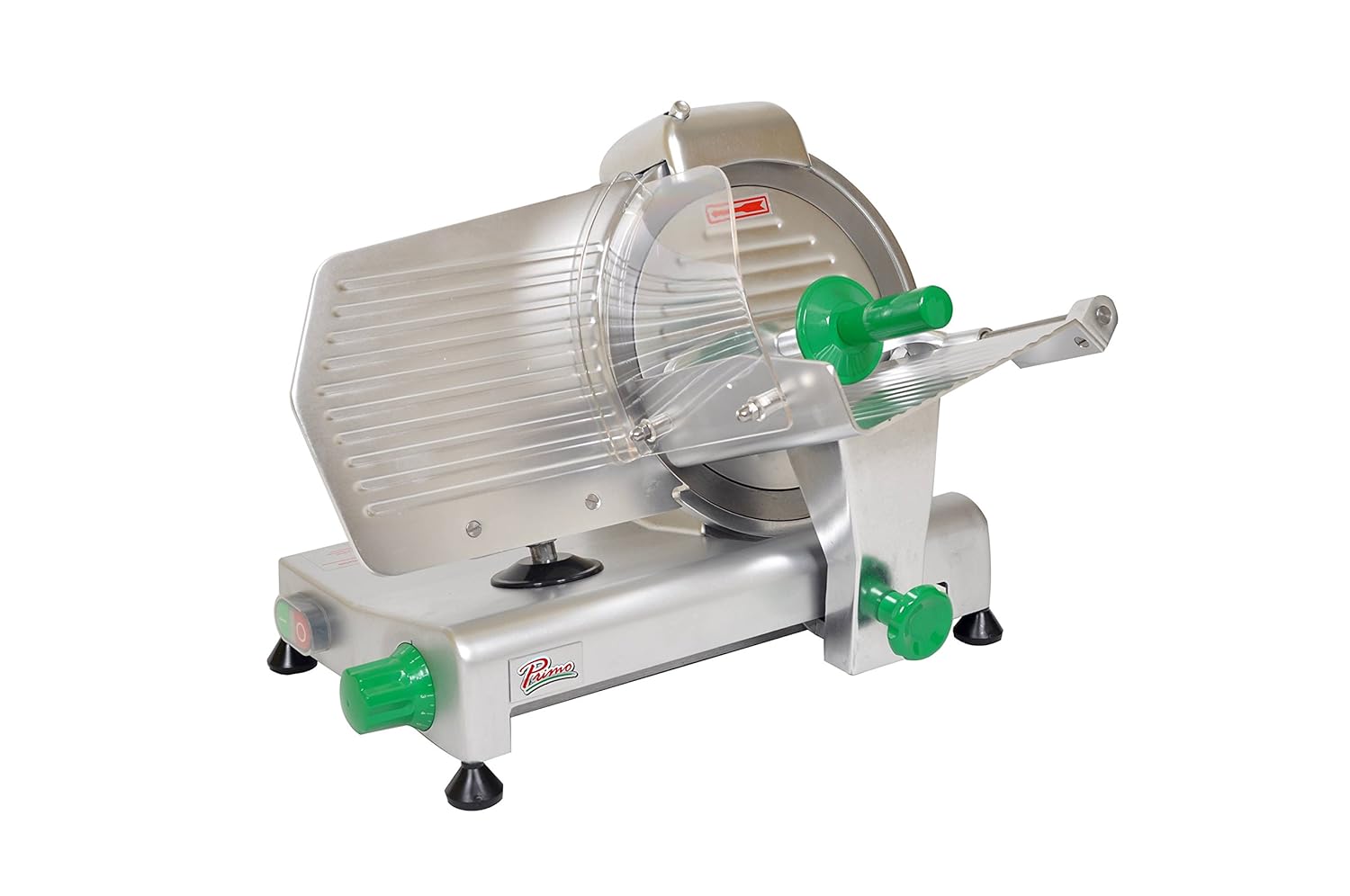 Presto PS10 Anodized Aluminum Meat Slicer, Belt Drive Transmission, 10" Blade, 233/16" Width x