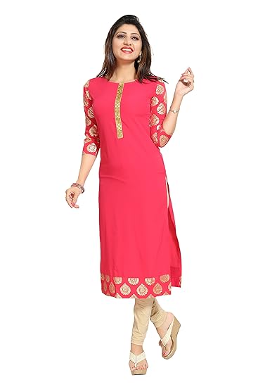 Women's Crepe Straight Kurta