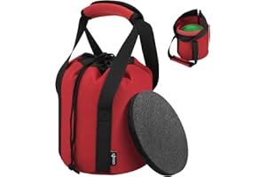 Cosmos Shot Put Bag with Comfortable Handle and Foam Pad, Portable Shot Put Ball Carry Bag for Carrying Single Ball from 6 LBS to 16 LBS
