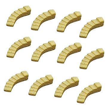 Aapno Rajasthan Yellow Curved Staircase Garden Toy Showpiece Set of 12
